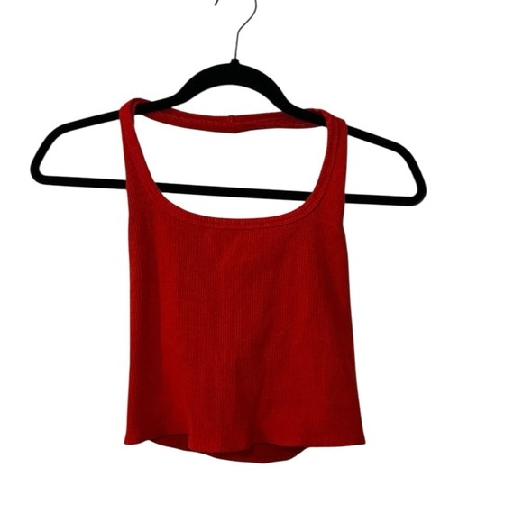 Wild Fable Red Sleeveless Crop Tank Top - Picture 1 of 4